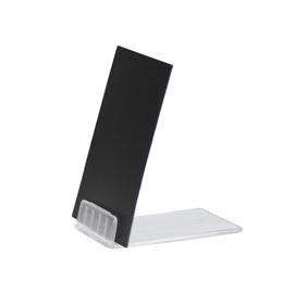 Supporti a l per targhette - trasparente - securit - set 10 pezzi