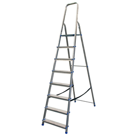 Scala domestica stella basic - 8 gradini - alluminio - marchetti