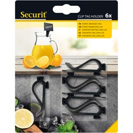 Supporti clip per targhette - securit - set 6 pezzi