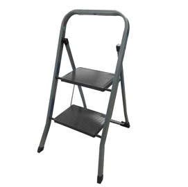 Scala sgabello dalì - 2 gradini - acciaio verniciato grigio - marchetti