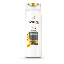 Shampoo 3 in 1 - linea antiforfora - 225 ml - pantene