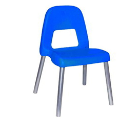 Sedia per bambini piuma - h 31 cm - blu - cwr