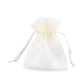 Sacchetti organza milly  - 12,5x17cm - avorio - 20 sacchetti - pnp