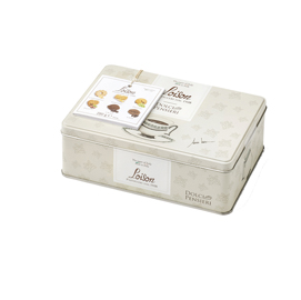 Scatola in latta biscotti tutto burro assortiti cf 280gr loison