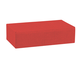 Scatola cantinetta 2 bottiglie 340x185x90mm lino rosso 37988 scotton