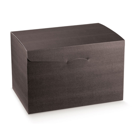 Scatola segreto - 300x300x240 mm - skin coffee - scotton
