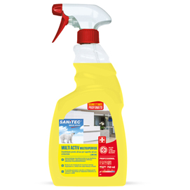 Sgrassatore disinfettante multi activ limone - 750 ml - sanitec