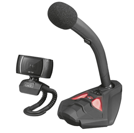 Streaming pack (webcam & microphone) gxt 786 reyno - nero - trust