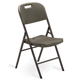 Sedia pieghevole - in hdpe - noce - garden friend