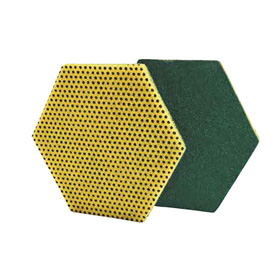 Spugne in fibra 96hex - doppia funzione - scotch-brite - conf. 15 pezzi