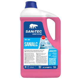 Sanialc tanica 5lt con floralcool e antibatterico sanitec