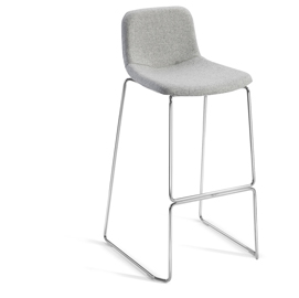 Sgabello tosca - in schiuma e tessuto - grigio chiaro - unisit