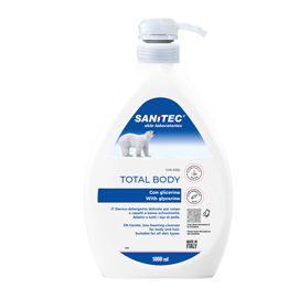 Sapone total body - con glicerina - 1 lt - sanitec