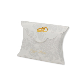 Scatolina portaconfetti - sposi - carta - 10 x 8 x 3 cm - big party - conf.25 pezzi