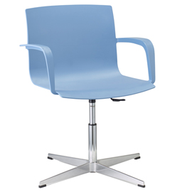 Seduta attesa melissa megp - con braccioli inclusi - celeste - unisit