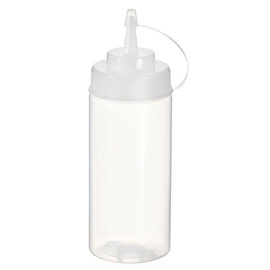 Squeeze bottle - per salse - 500 ml - trasparente - leone