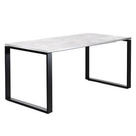 Scrivania direzionale swing 7020 - 160 x 80 cm - nero/cemento - linekit