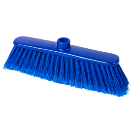 Scopa piatta professionale anita - setole piumate - blu - la briantina professional