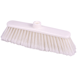 Scopa piatta professionale anita - setole piumate - bianco - la briantina professional