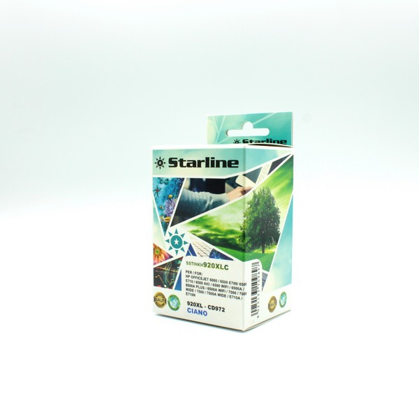 Starline - cartuccia - ink ciano per print c/hp n. 920 e 920xl con chip