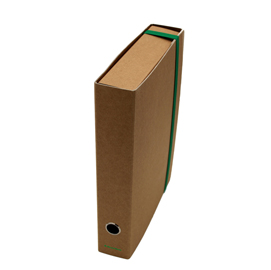 Scatola progetto con elastico - cartone fsc - dorso 6 cm - 25x35 cm - avana - starline