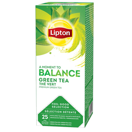 Te' verde puro - feel good selection - in filtro - lipton - conf. 25  pezzi