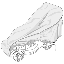 Telo di copertura special - per rasaerba - 188 x 64 x 100 cm - pu - verdemax