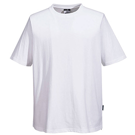 T-shirt chef unisex - maniche corte - taglia l - bianco - portwest