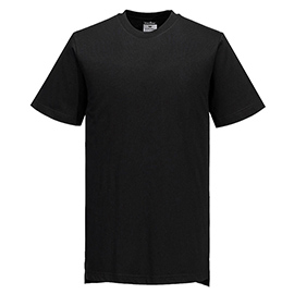 T-shirt chef unisex - maniche corte - taglia l - nero - portwest