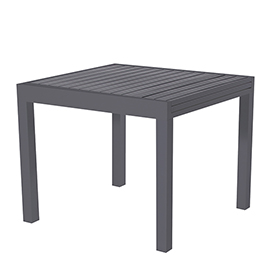 Tavolo sardegna - quadrato - 90 x 90 x 74 cm - grigio - verdelook