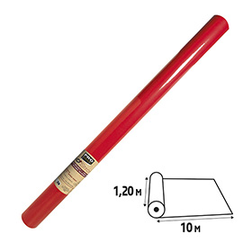 Tovaglia idrorepellente - in rotolo - 1,2 x 10 m - spunbond - rosso - pro nappe