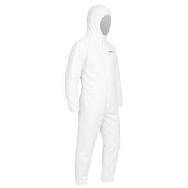Tuta protezione chimica cover 56 - taglia xl - pe/plp - bianco - reflexx