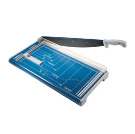 Taglierina a leva 534 - 460 mm (a3) - capacità taglio 15 fg - 585x285 mm - blu - dahle