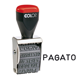 Timbro 04000/w polinomio - 12 diciture 4 mm - colop®