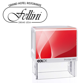 Timbro printer 60 - autoinchiostrante - 37x76 mm - 8 righe - colop