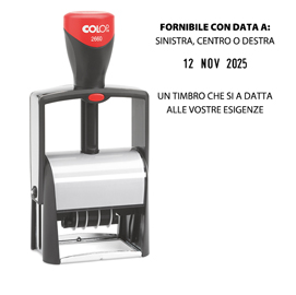 Timbro datario classic line 2660 - autoinchiostrante - 37x58 mm - 7 righe - colop®