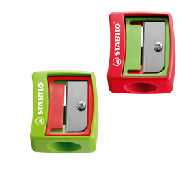 Temperamatite gigante woody senza contenitore - 1 foro - per pastelli con mina xxl 10mm - stabilo