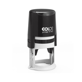 Timbro printer r40 - diametro 40 mm - 7 righe - personalizzabile - autoinchiostrante - colop