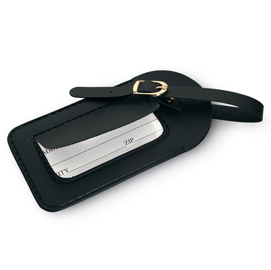 Targhetta per valigie - pvc - nero - lebez