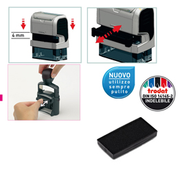 Tampone di ricambio 6/5756 - nero - trodat