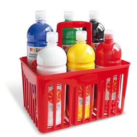 Tempera brillante da 1000ml - colori assortiti - primo - cesta 6 colri assortiti