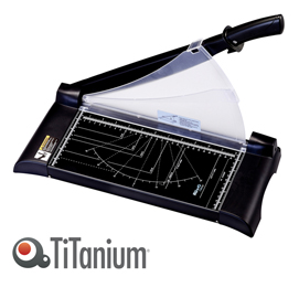 Taglierina a leva - a4 - 558x213x212 mm - 315 mm (a4) - capacità taglio 10 fg - con blocca lama - nero - titanium