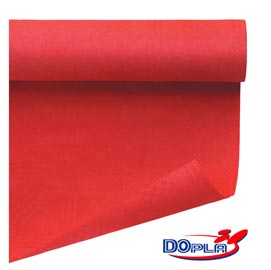 Tovaglia di carta - larghezza 120 cm - rosso - dopla - rotolo da 7 mt