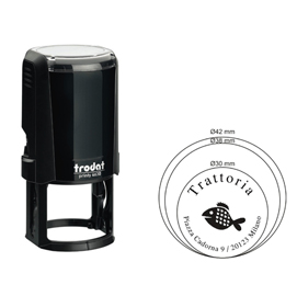 Timbro original printy 4638 - diametro 38 mm - trodat