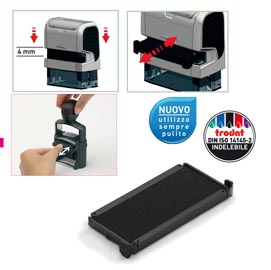 Tampone di ricambio 6/4914 - nero - trodat - conf. 2 pezzi