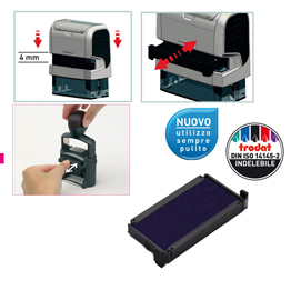 Tampone di ricambio 6/4912 - blu - trodat - conf. 3 pezzi