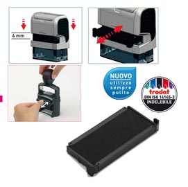 Tampone di ricambio 6/4915 - nero - trodat - conf. 3 pezzi