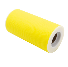 Tulle - giallo - in rotolo da 12,5 cm x 25 mt - big party