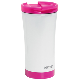 Tazza termica da caffè - linea wow - fucsia - 380ml - leitz