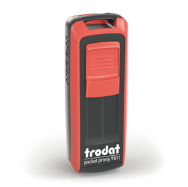 Timbro tascabile pocket printy 9512 - personalizzabile - autoinchiostrante - 47x18 mm - 4 righe - trodat